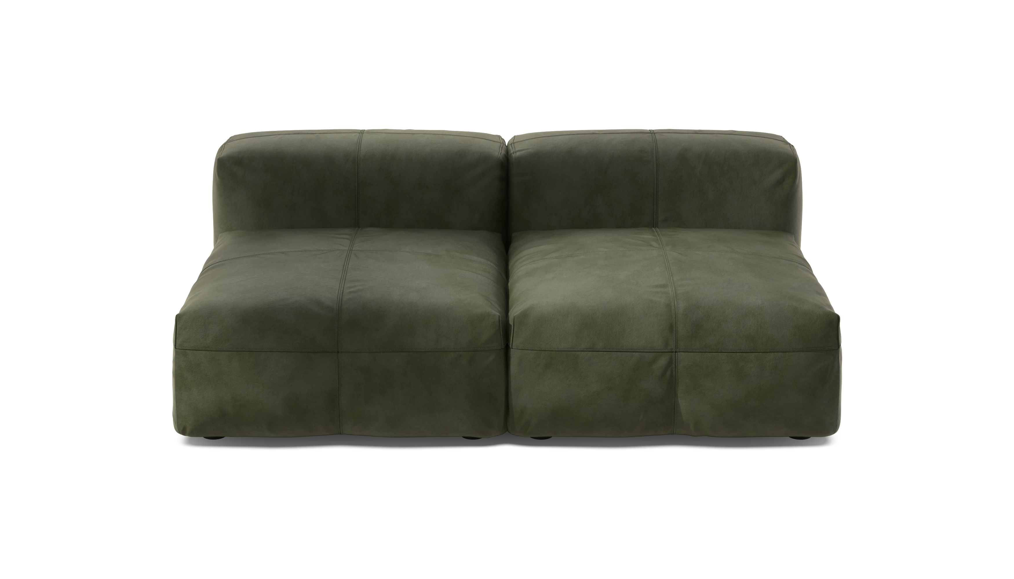 Vetsak Sofa Set 01 Medium divano modulare pelle oliva