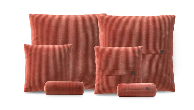 vetsak Set 3 set cuscini mattone velluto a coste