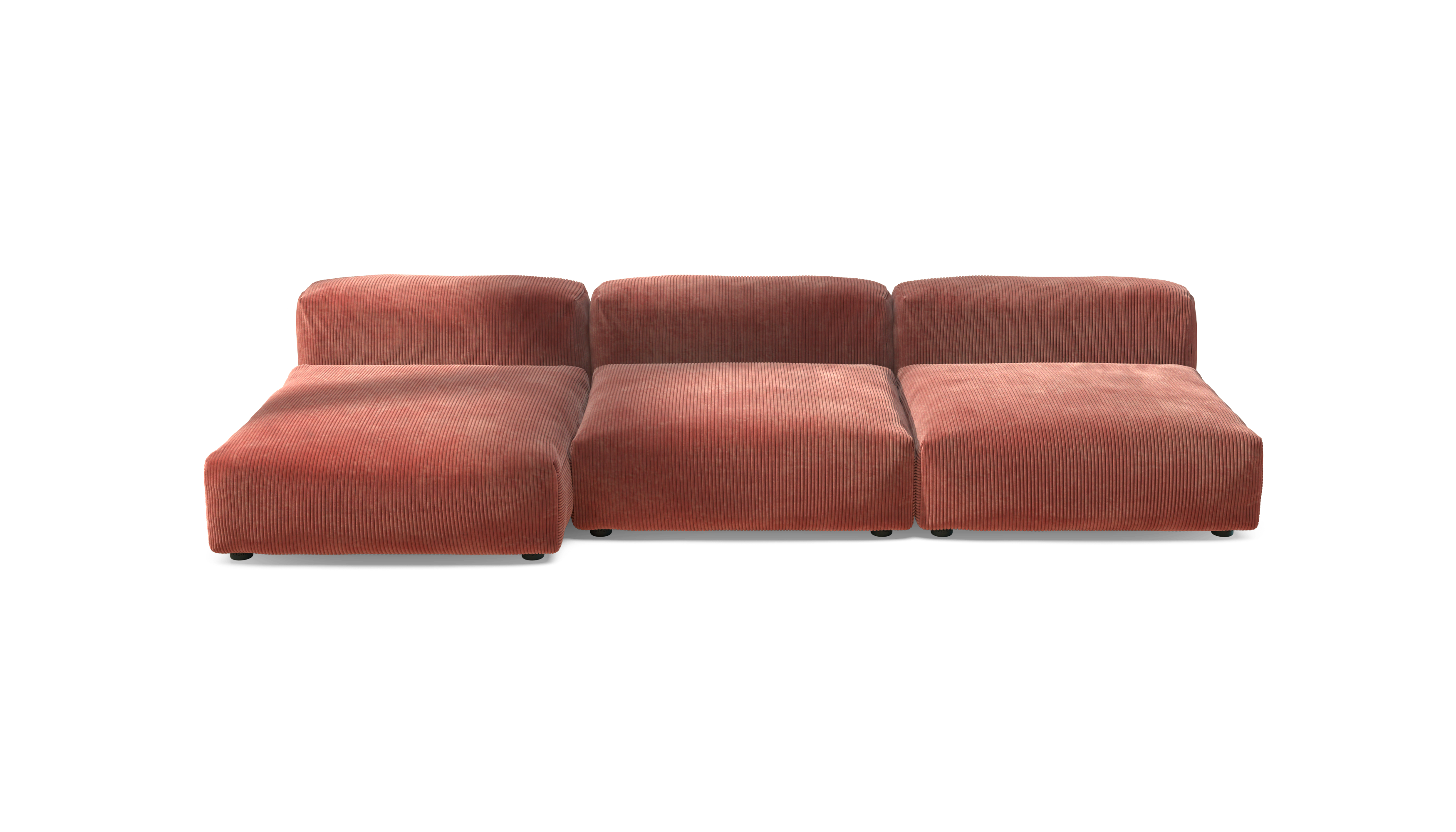vetsak Sofa Set 04 divano 5 posti velluto mattone