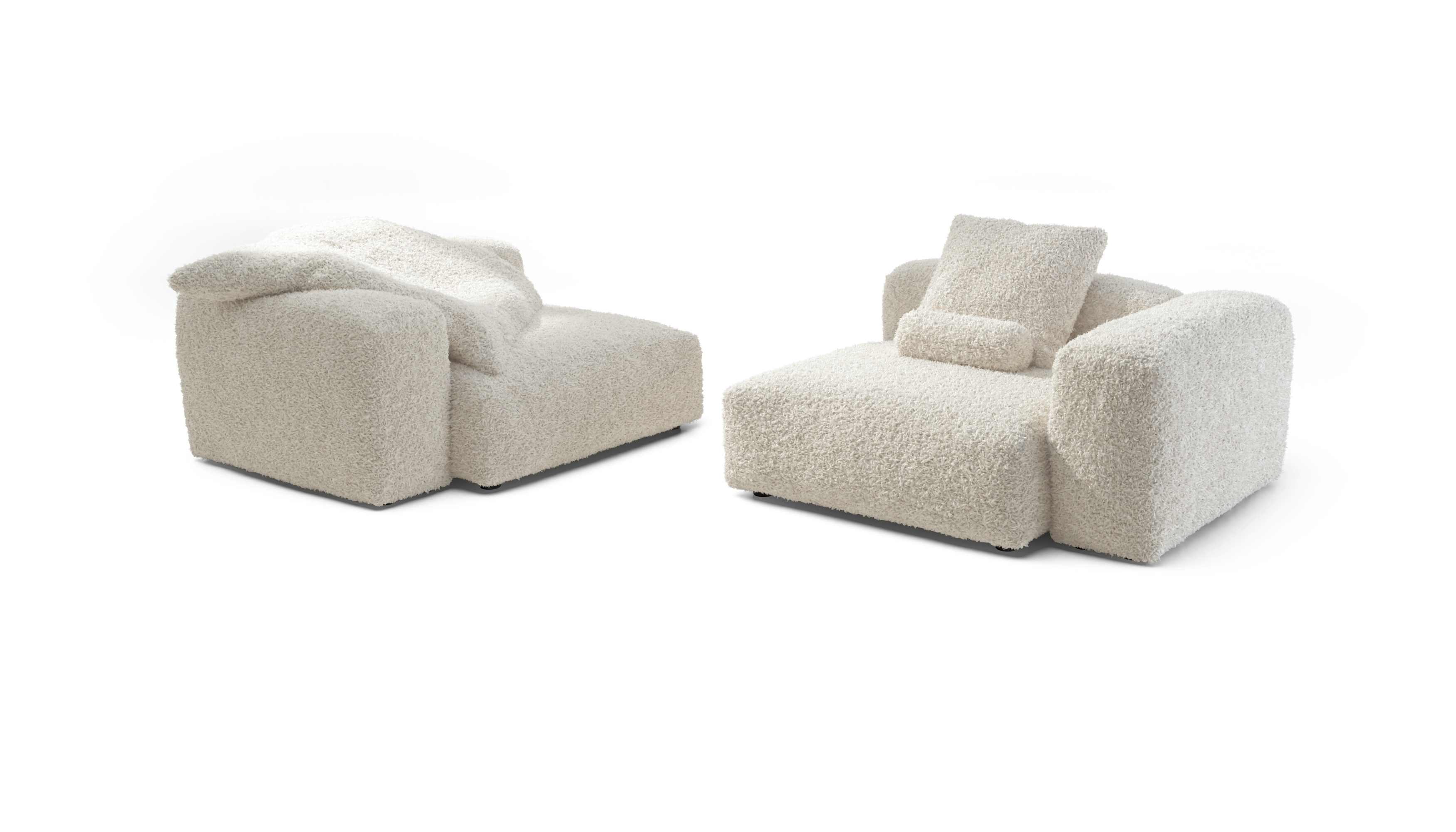 vetsak Sofa Set 02 Large divano crema grande
