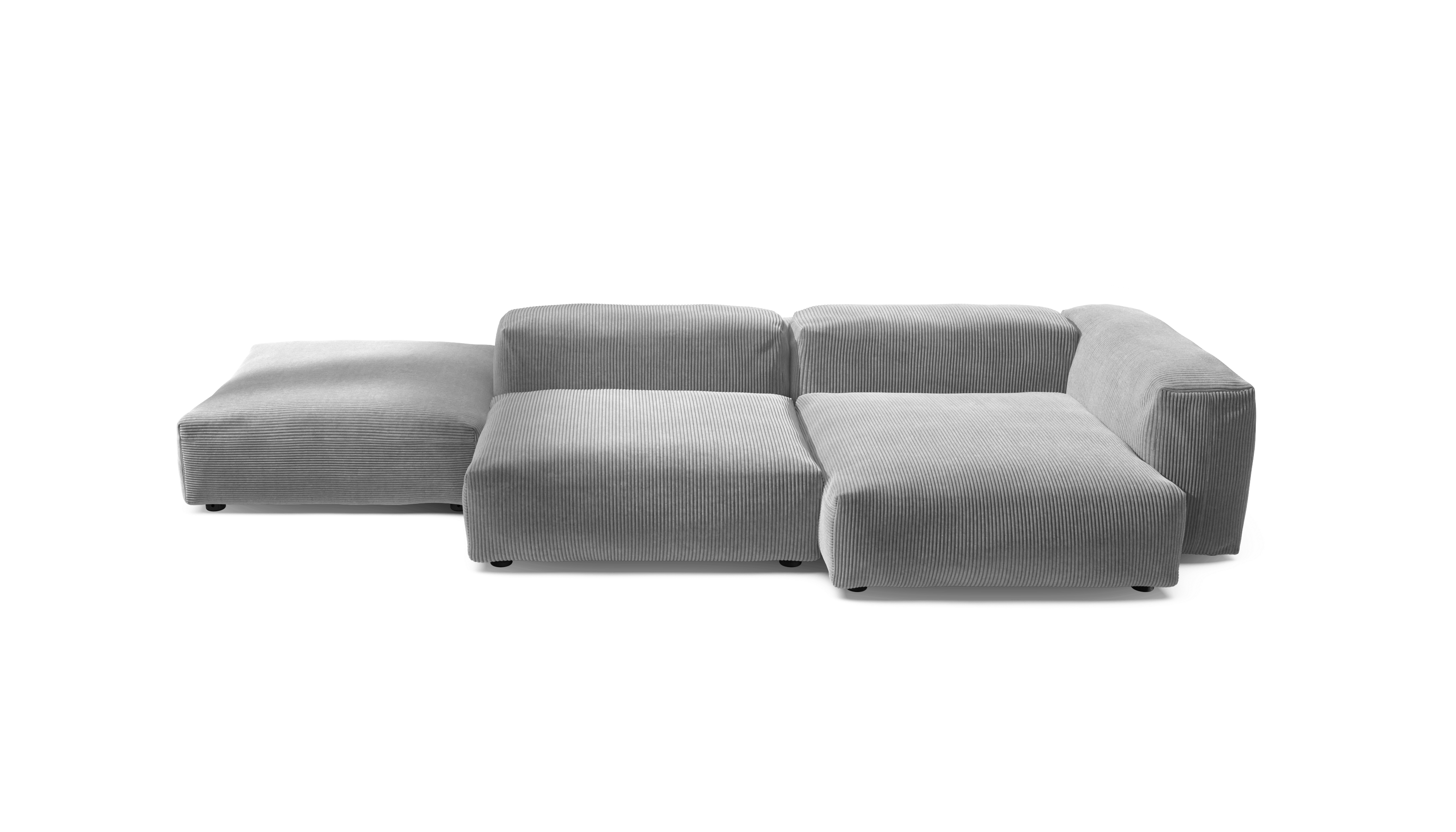 vetsak Sofa Set 09 The Island divano grigio chiaro velluto
