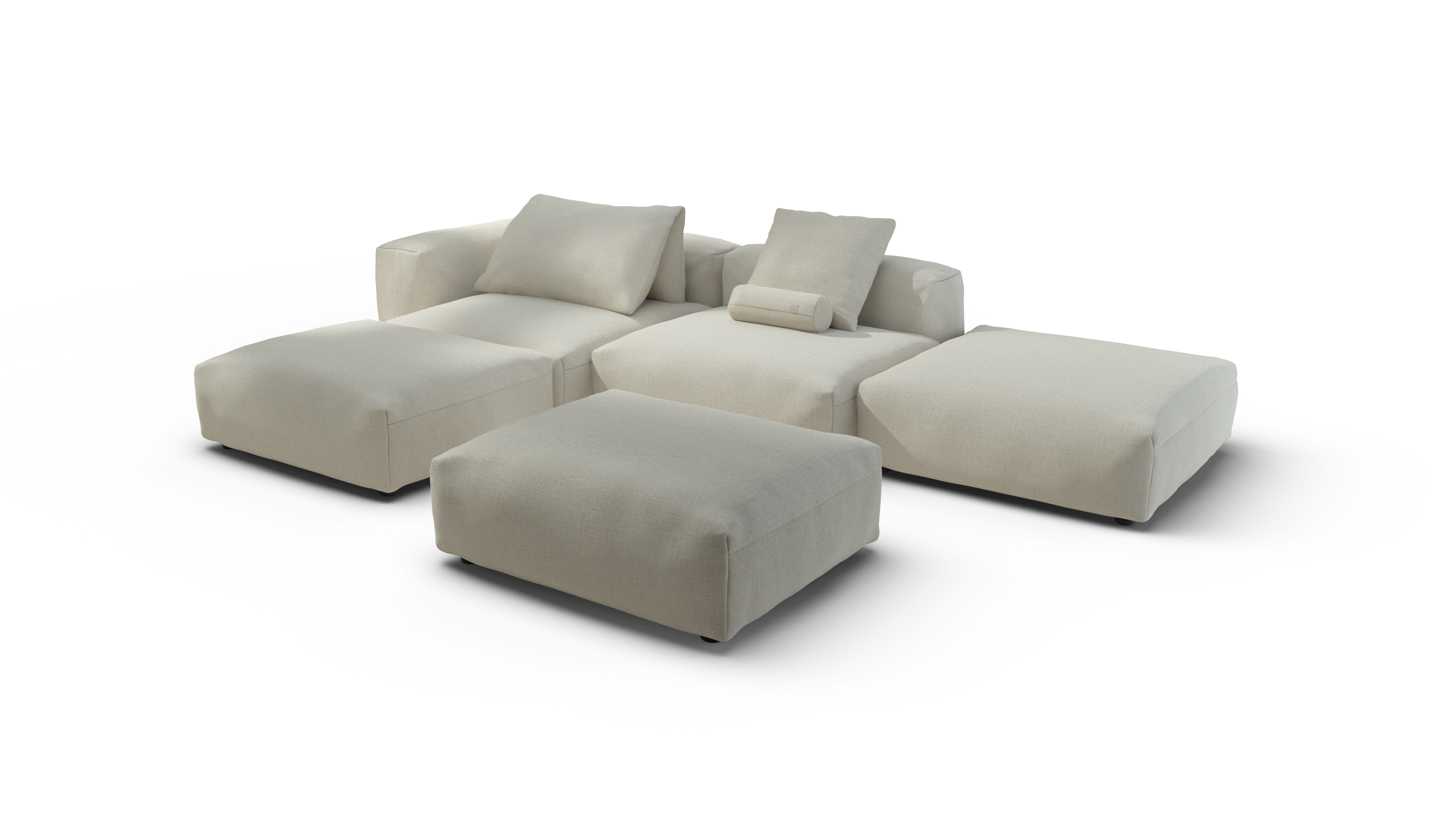 vetsak Breeze Sofa Set 09 divano isola ecru 346x241 sfoderabile