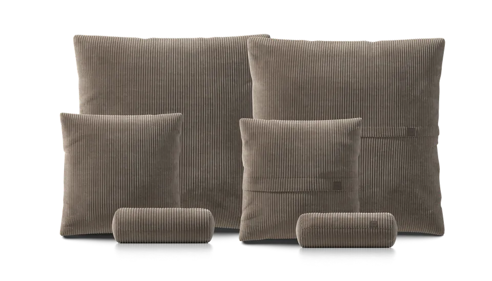 vetsak Pillow Set 3 set cuscini mocha velluto 6 pezzi