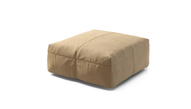 vetsak Sofa Seat Medium modulo divano pelle beige 84x84 cm