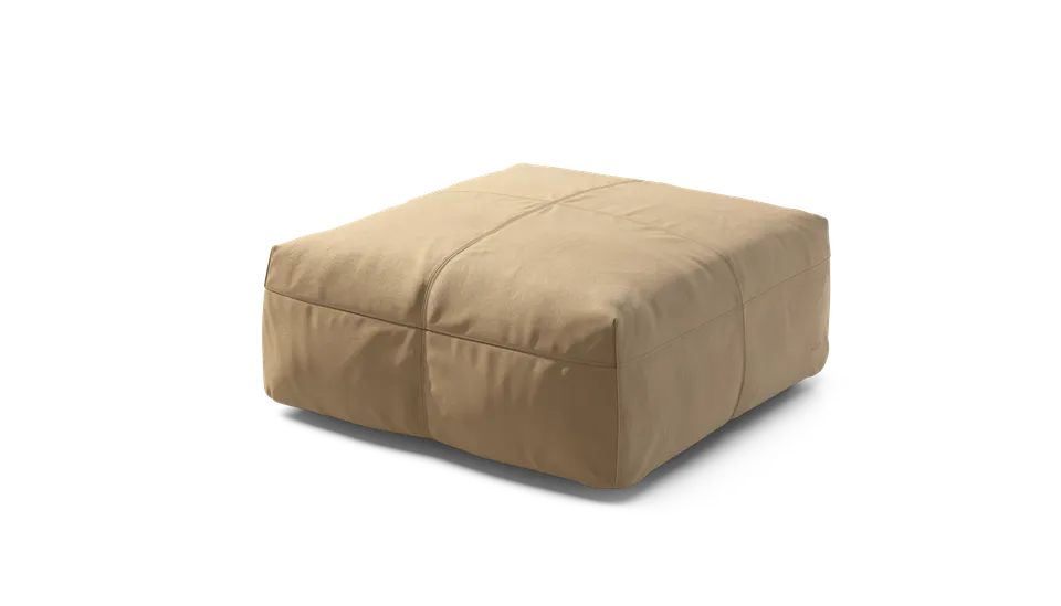 vetsak Sofa Seat Medium modulo divano pelle beige 84x84 cm
