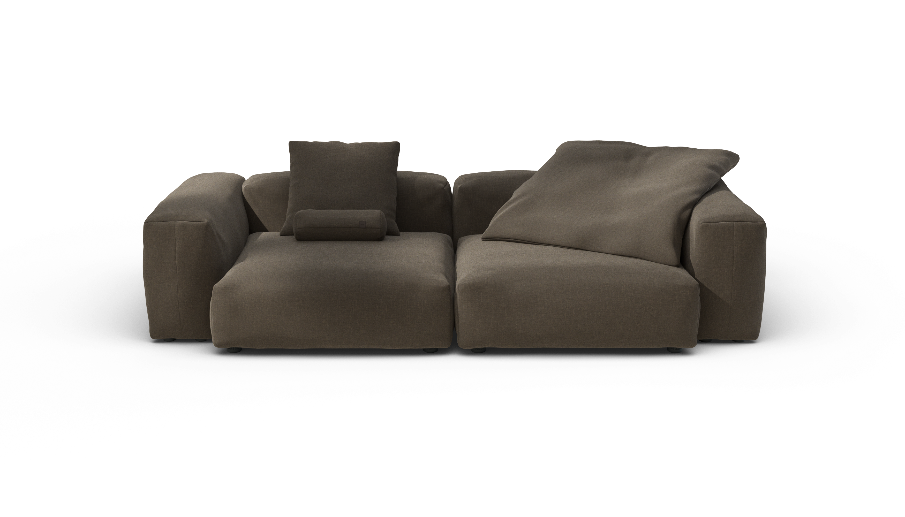 vetsak Sofa Set 02 Large divano modulare marrone