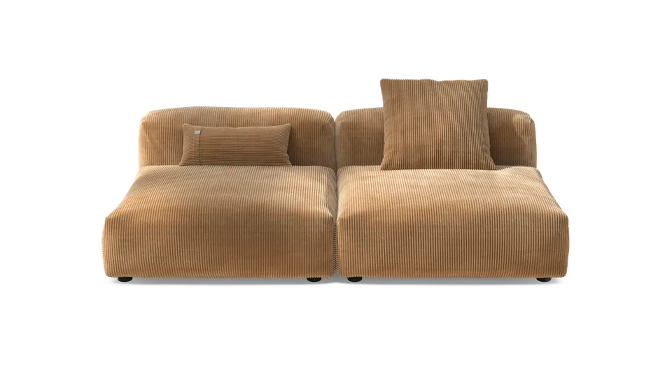 vetsak Sofa Set 01 Large divano cammello cord velour