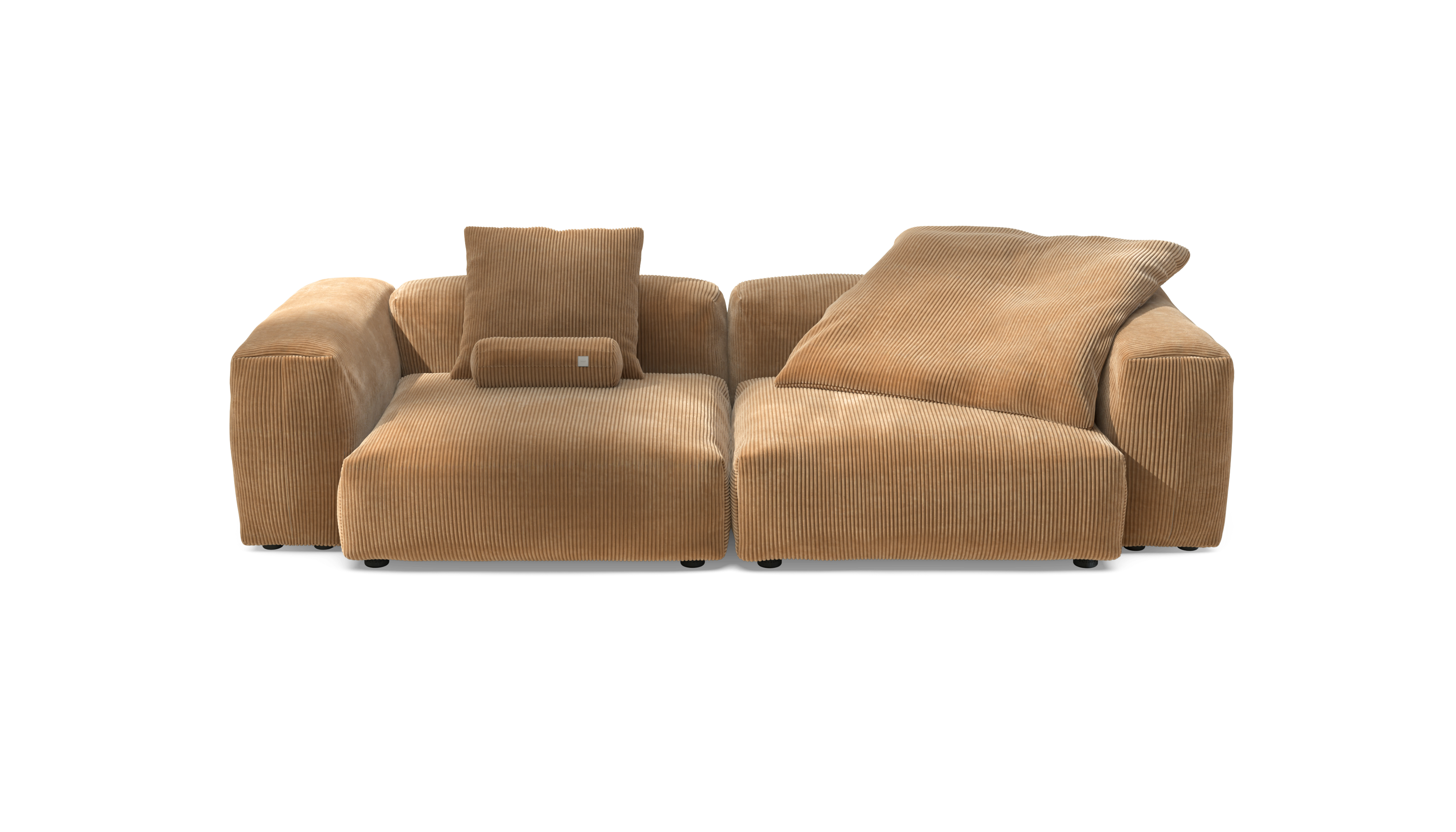 vetsak Sofa Set 02 Large divano modulare Camel 272x115 3,5 posti