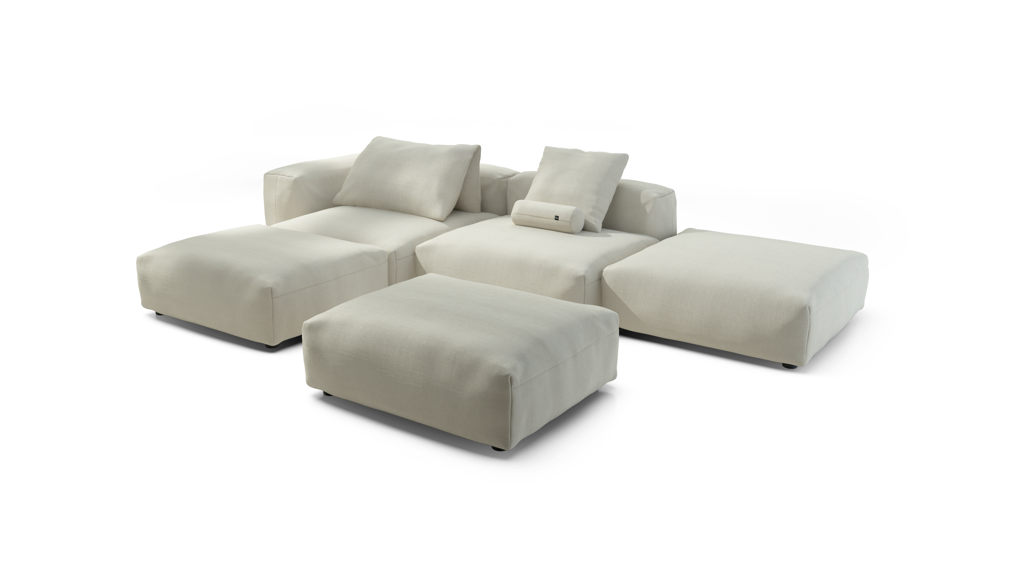 vetsak Sofa Set 09 divano isola crema 346x241 7 posti