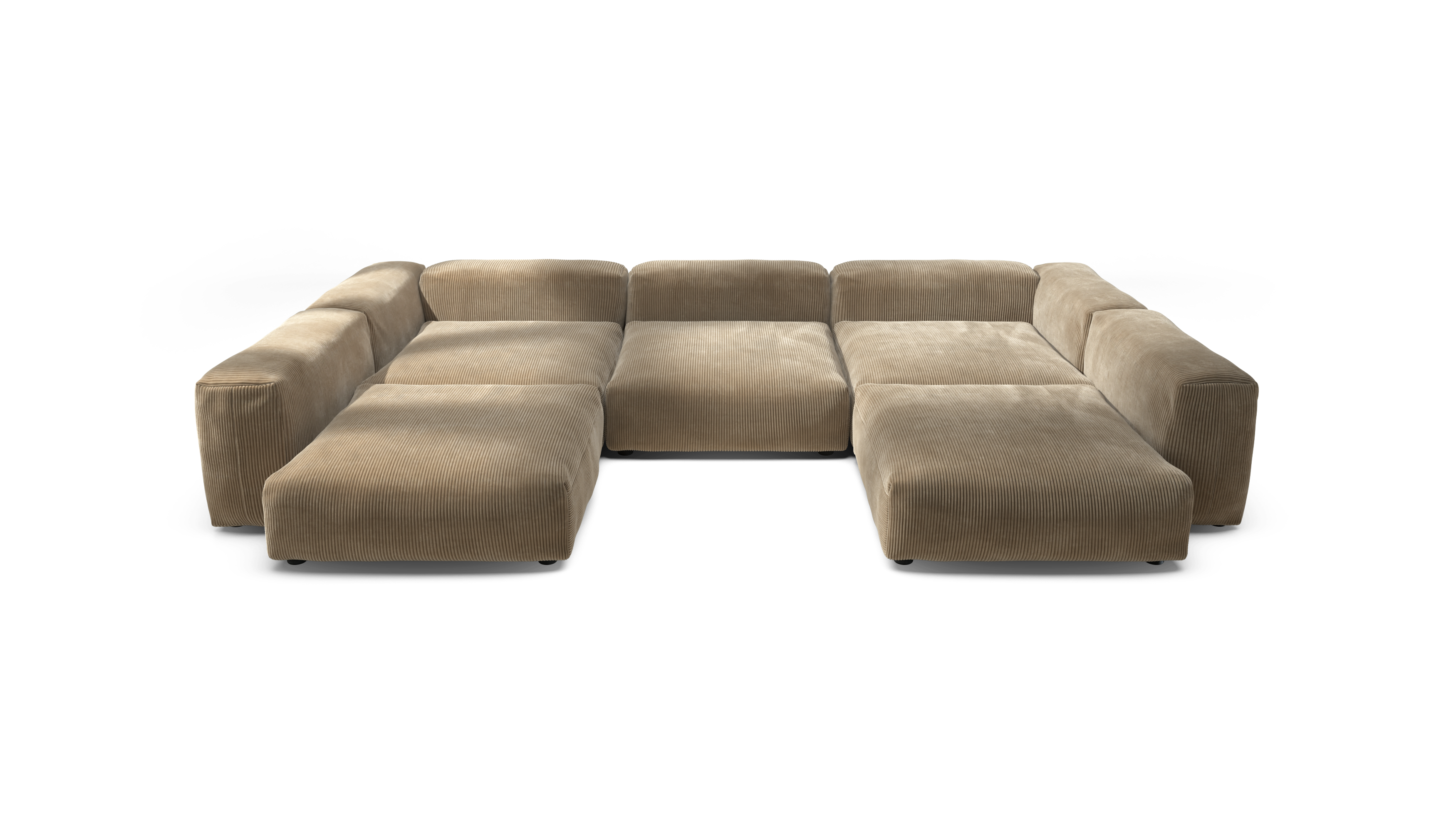 vetsak Sofa Set 06 divano angolare sabbia velluto a coste
