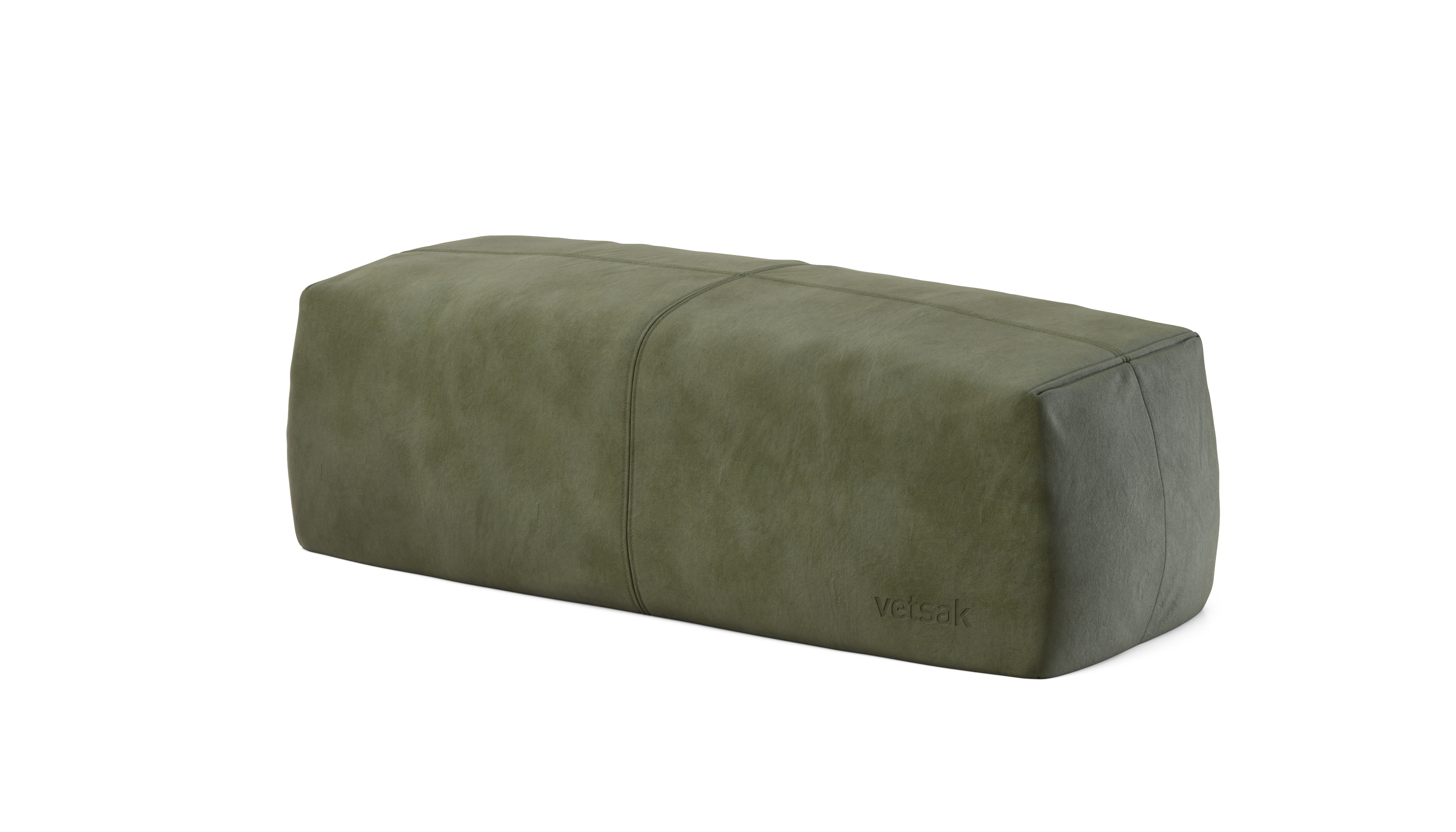 vetsak Lounge Pillow cuscino pelle oliva