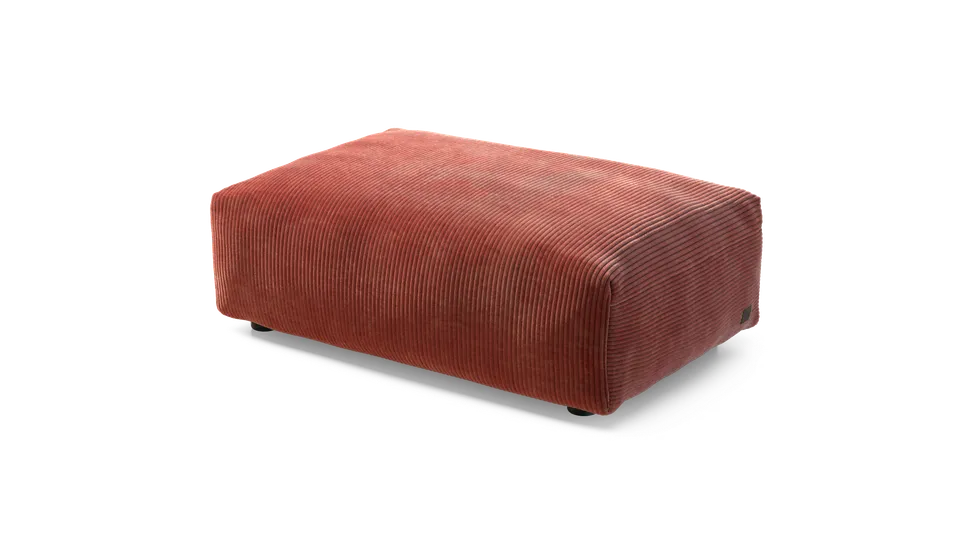 vetsak Sofa Seat Small modulo divano mattone velluto coste