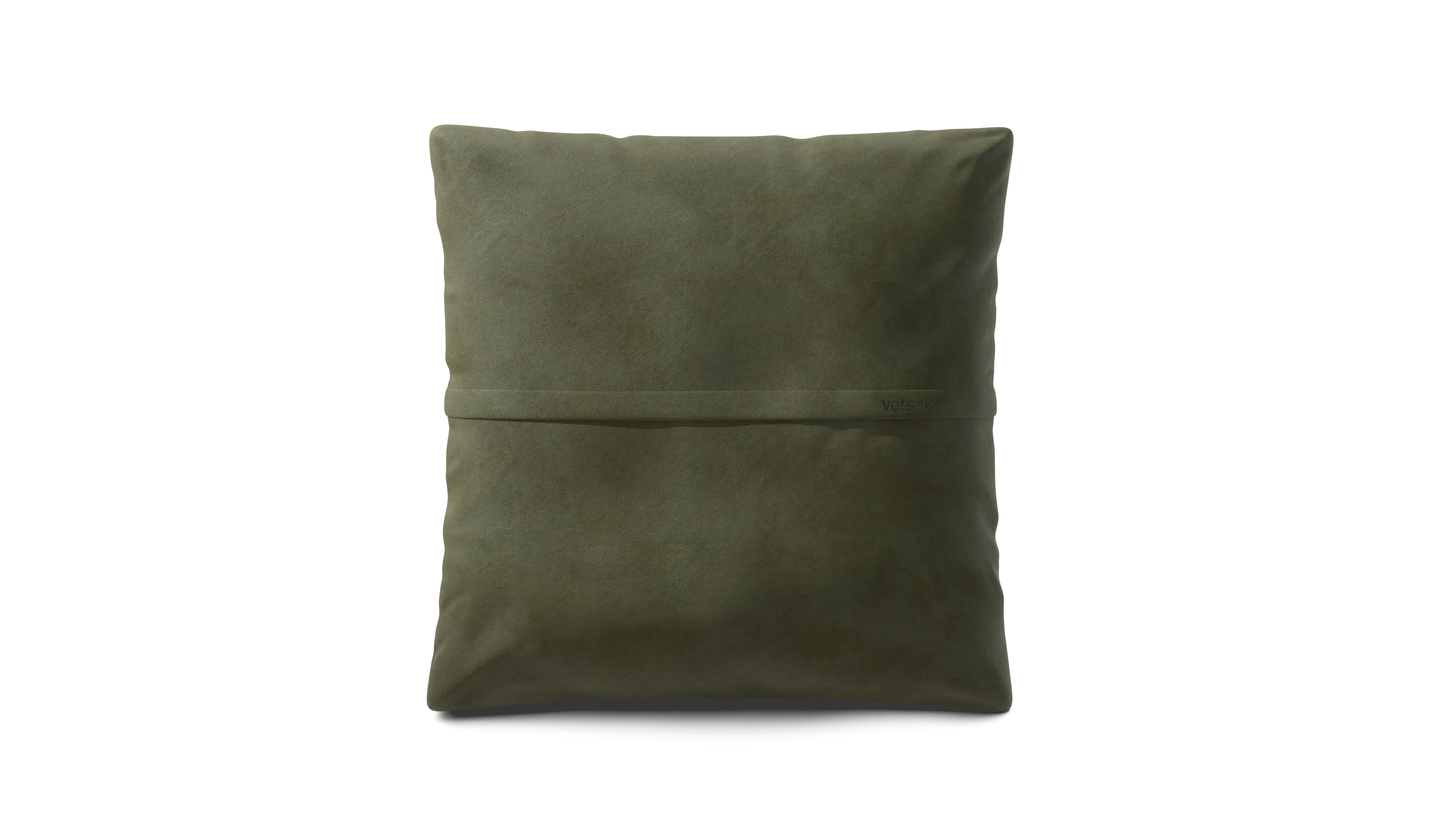 vetsak Jumbo Pillow cuscino pelle oliva grande