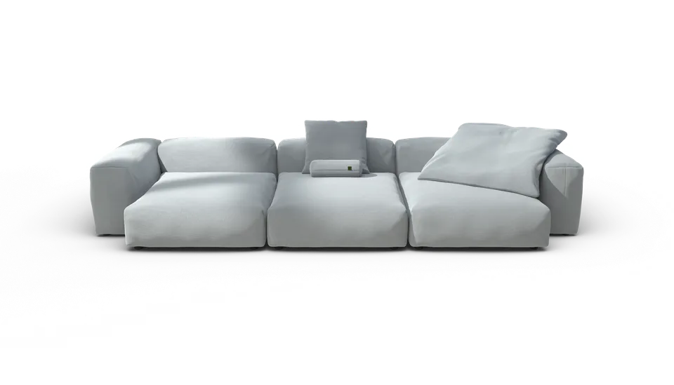 vetsak Sofa Set 05 divano angolare piqué turchese 377cm 5 posti