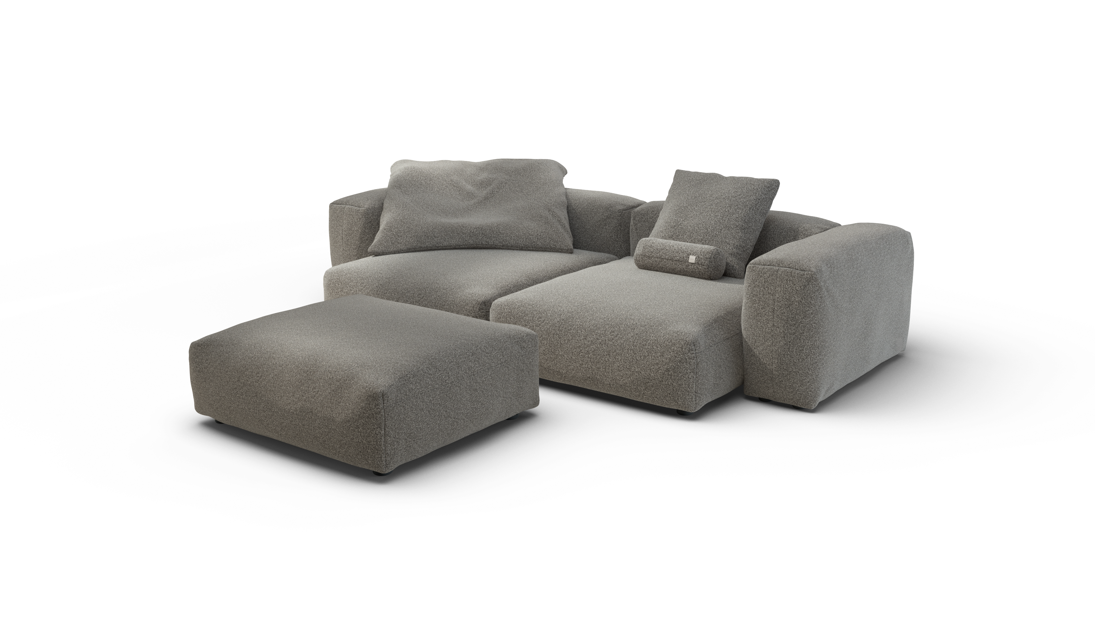 vetsak Sofa Set 03 Pebble divano angolare platinum