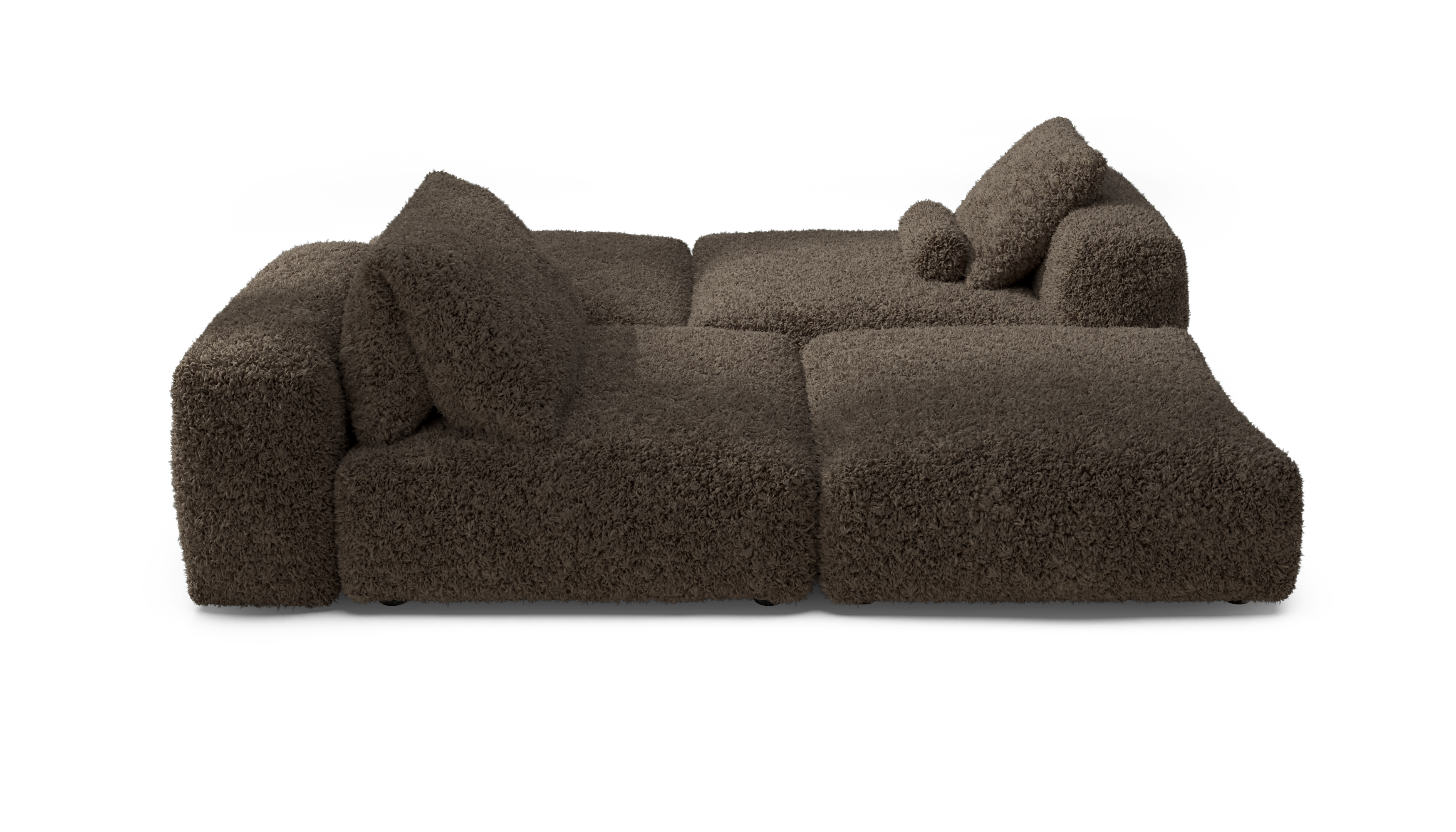 vetsak Sofa Set 08 Daybed divano modulare cacao