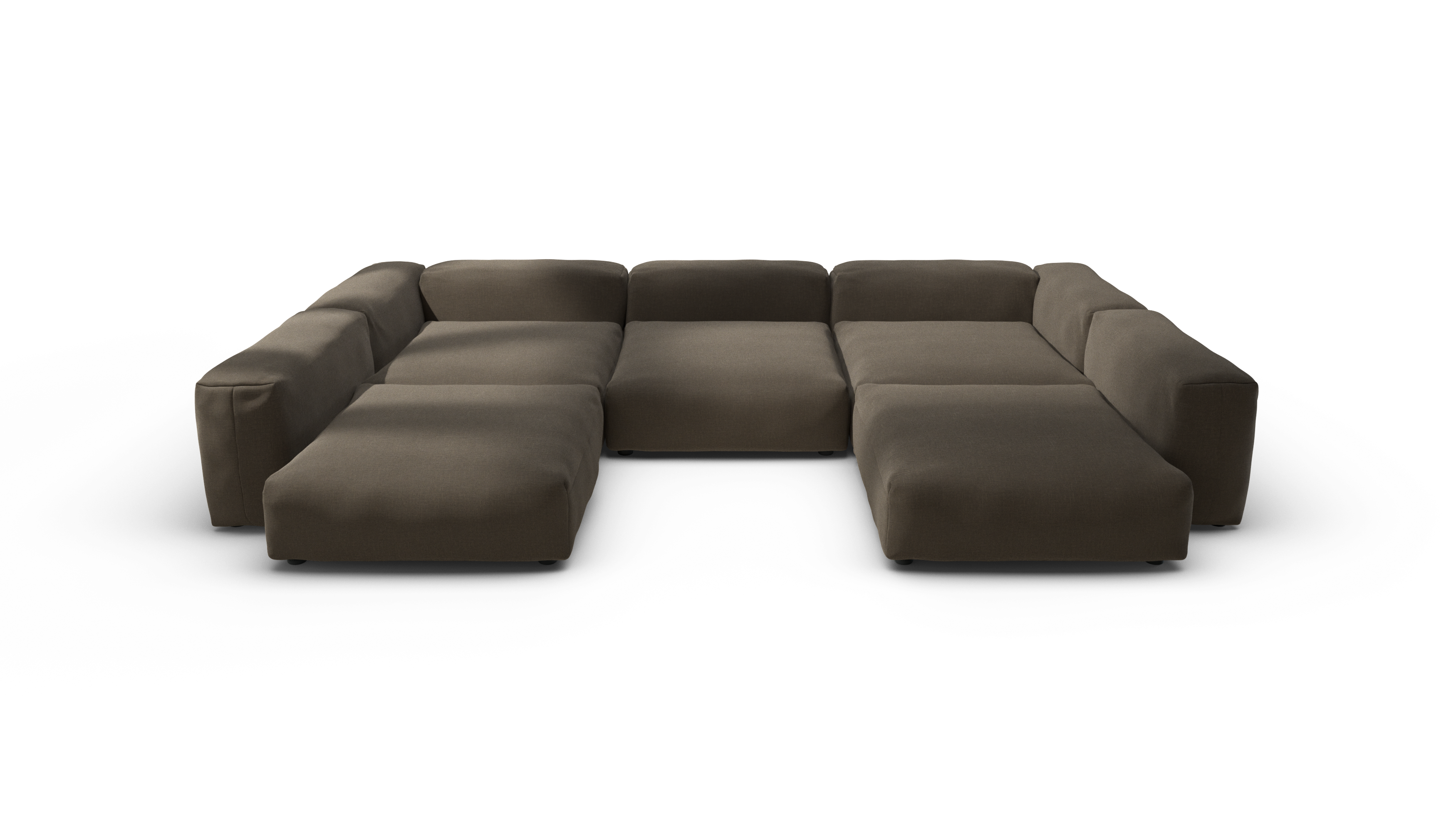 vetsak Sofa Set 06 divano modulare breeze marrone 6,5 posti