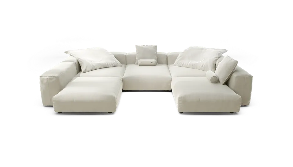 vetsak Sofa Set 06 divano a U Pearl Suave 377x241