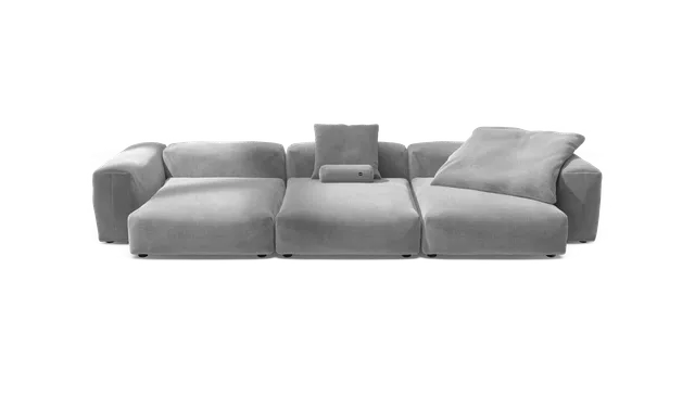 vetsak Sofa Set 05 divano modulare 5 posti grigio chiaro