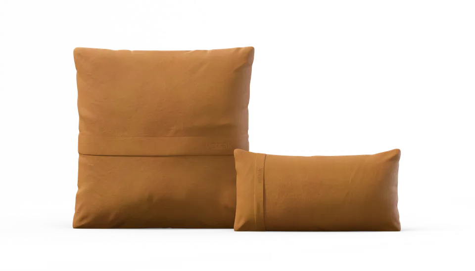 vetsak Pillow Set 1 set cuscini marrone pelle
