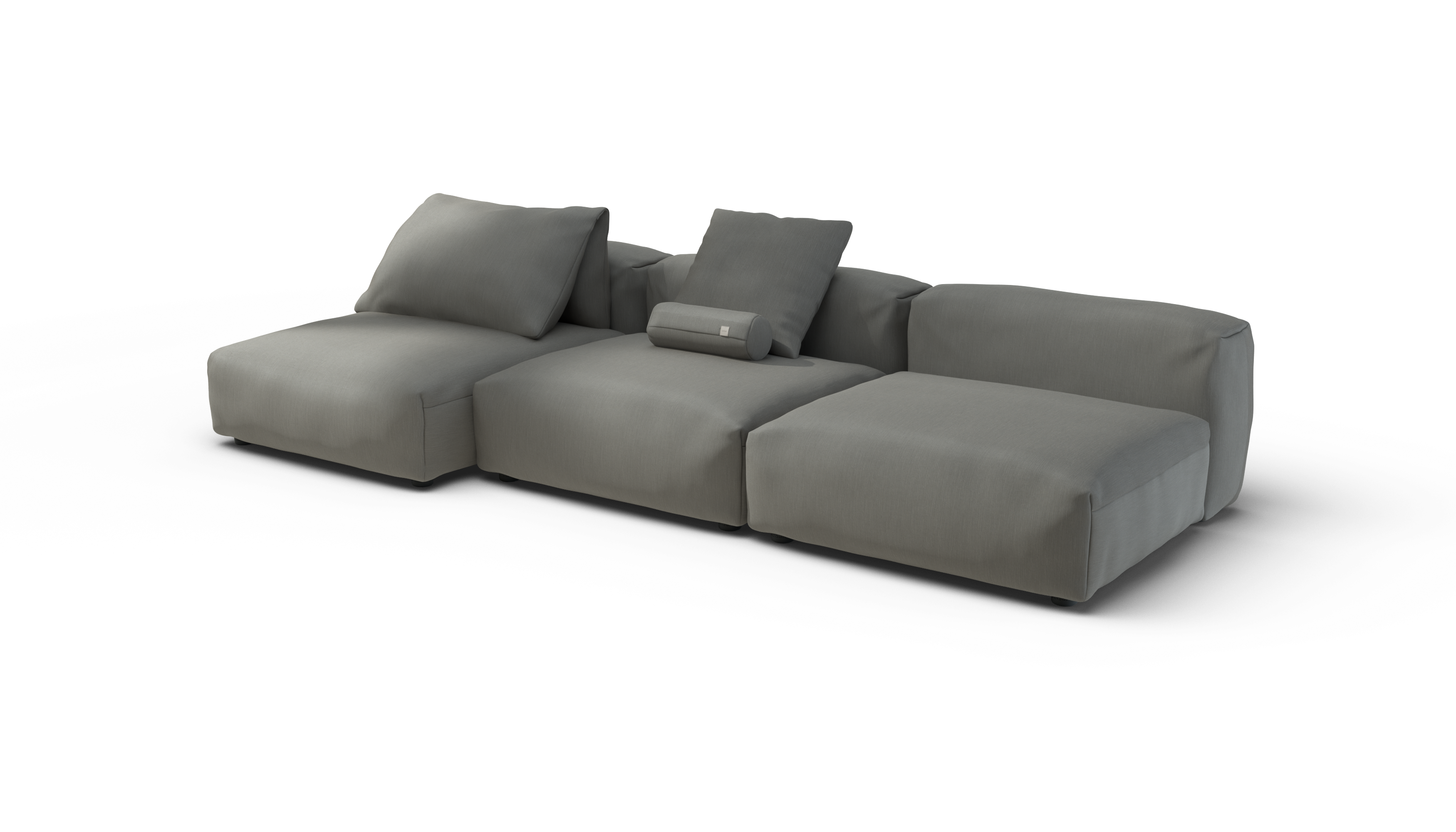 vetsak Set 04 divano modulare Flint Terrain 315x136 da esterno