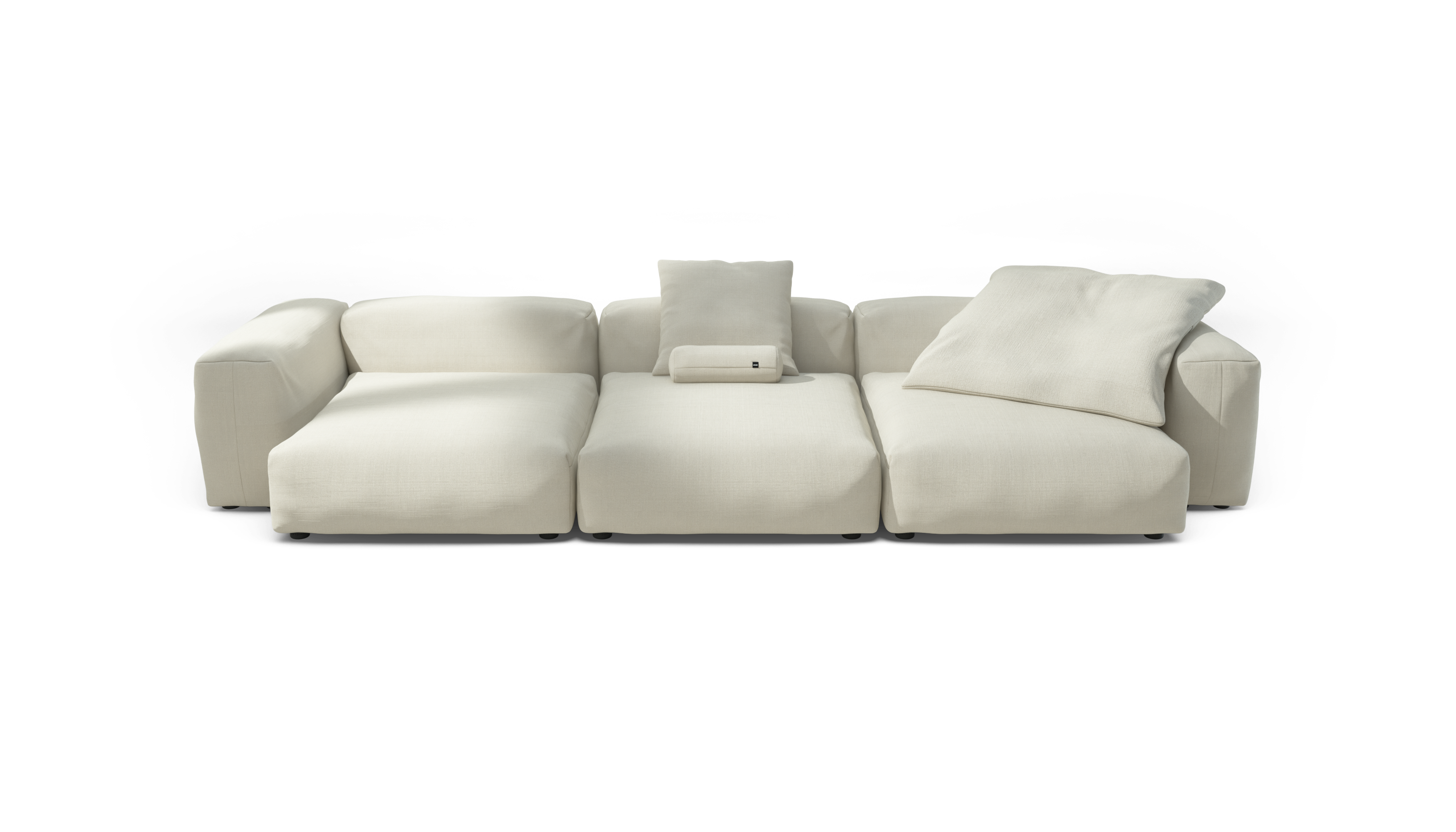 vetsak Sofa Set 05 divano 5 posti crema ad L