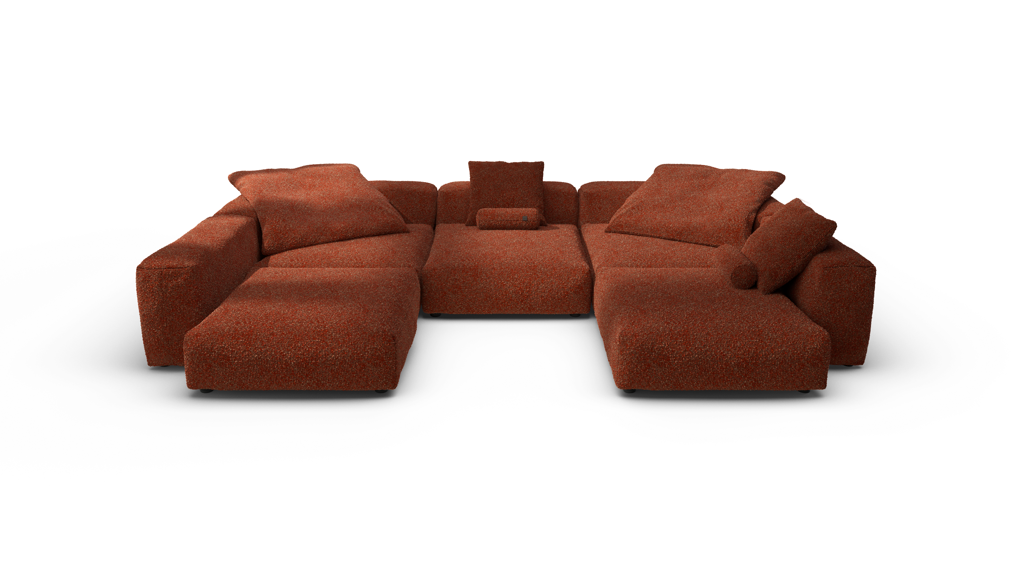 vetsak Sofa Set 06 divano angolare tessuto sienna