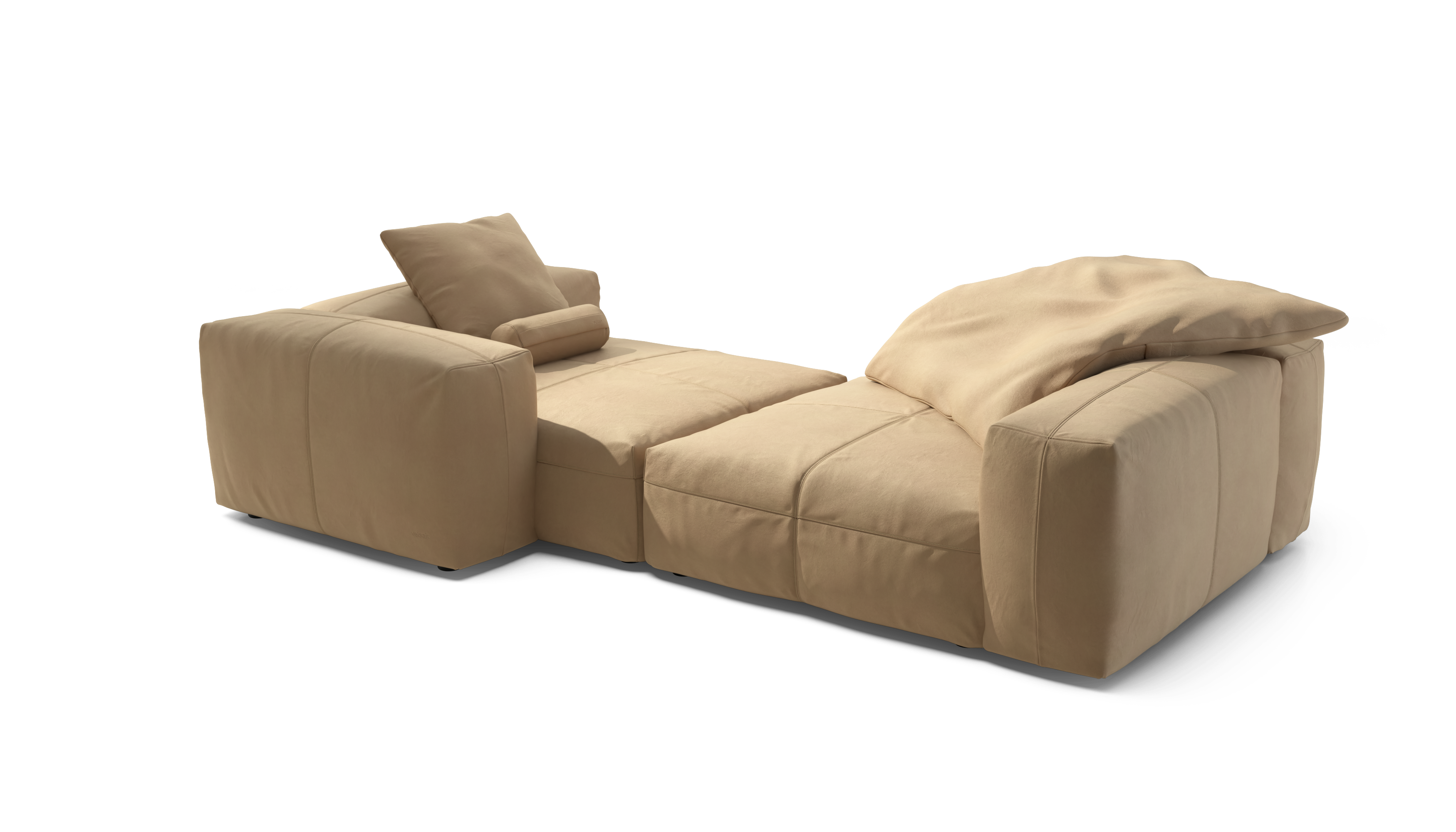 vetsak Sofa Set 02 XLarge divano beige in pelle