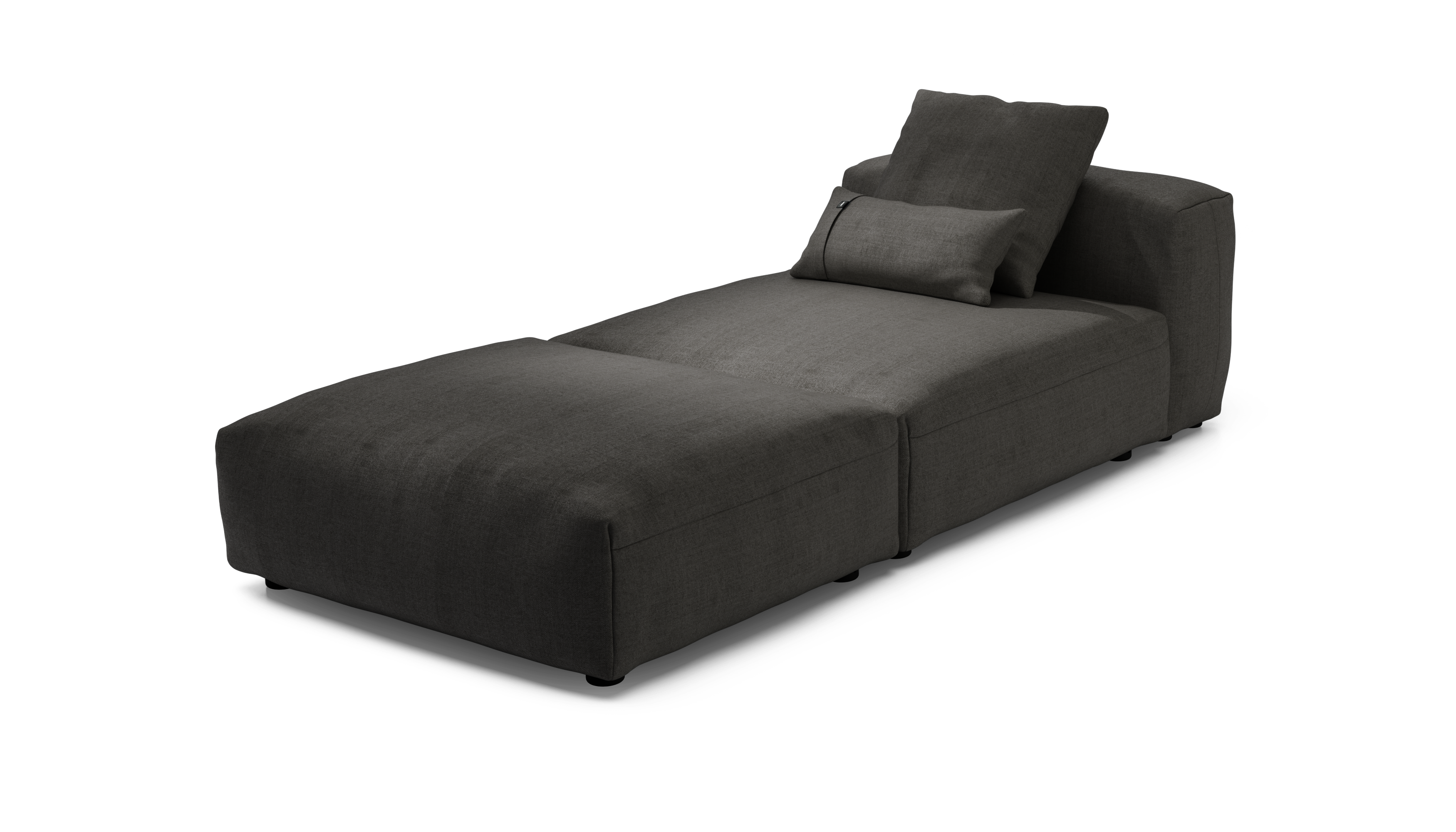 vetsak Sofa Set 07 chaise longue 2 posti grigio scuro