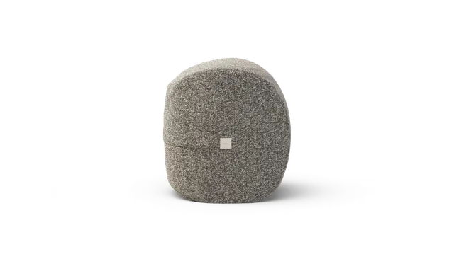 vetsak Footsak pouf platinum effetto sassolini
