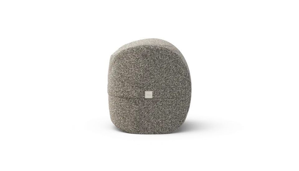 vetsak Footsak pouf platinum effetto sassolini