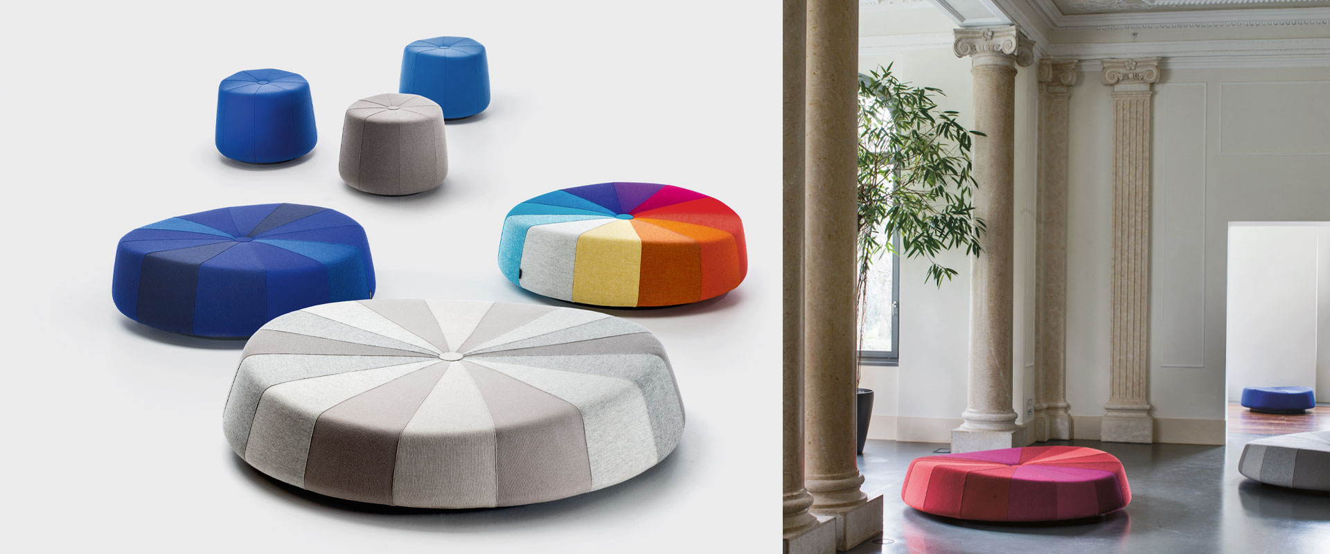 La Cividina Windmill pouf soggiorno