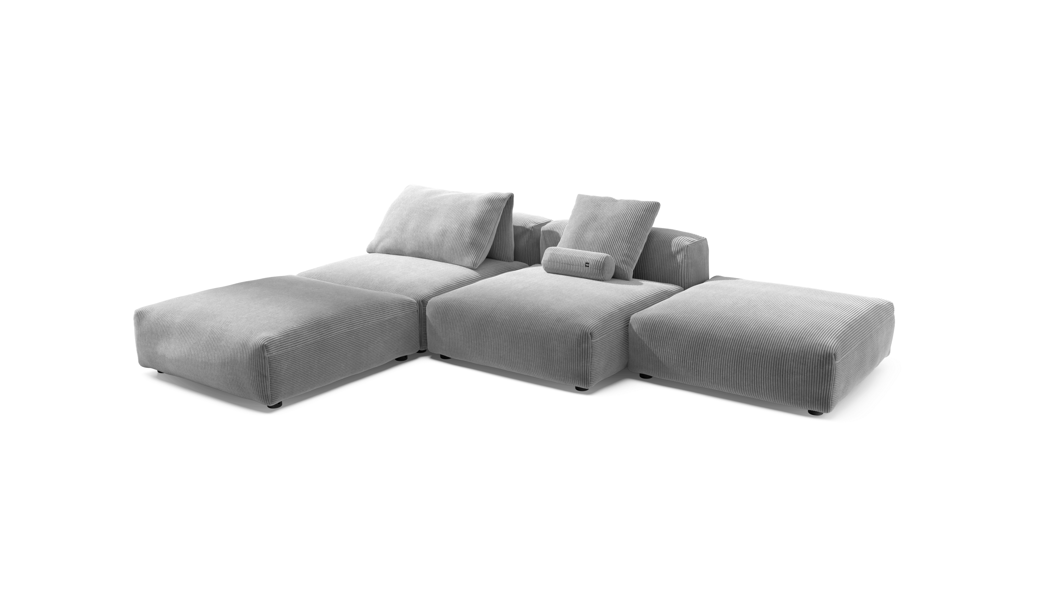 vetsak Sofa Set 08 Daybed divano modulare grigio chiaro 210x241