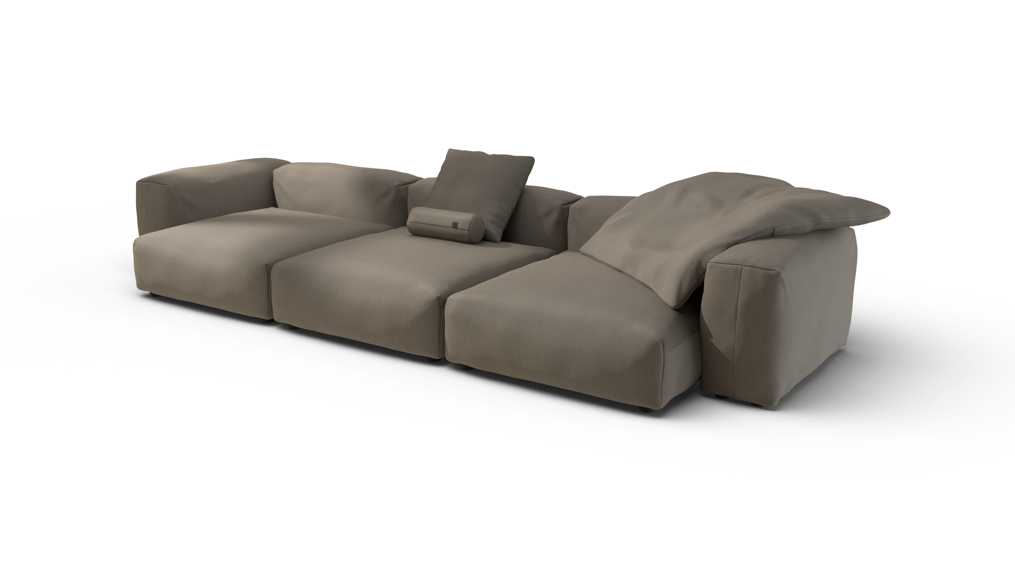 Vetsak Sofa Set 05 divano modulare 5 posti driftwood esterno