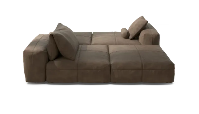 vetsak Sofa Set 08 Daybed divano modulare cacao in pelle