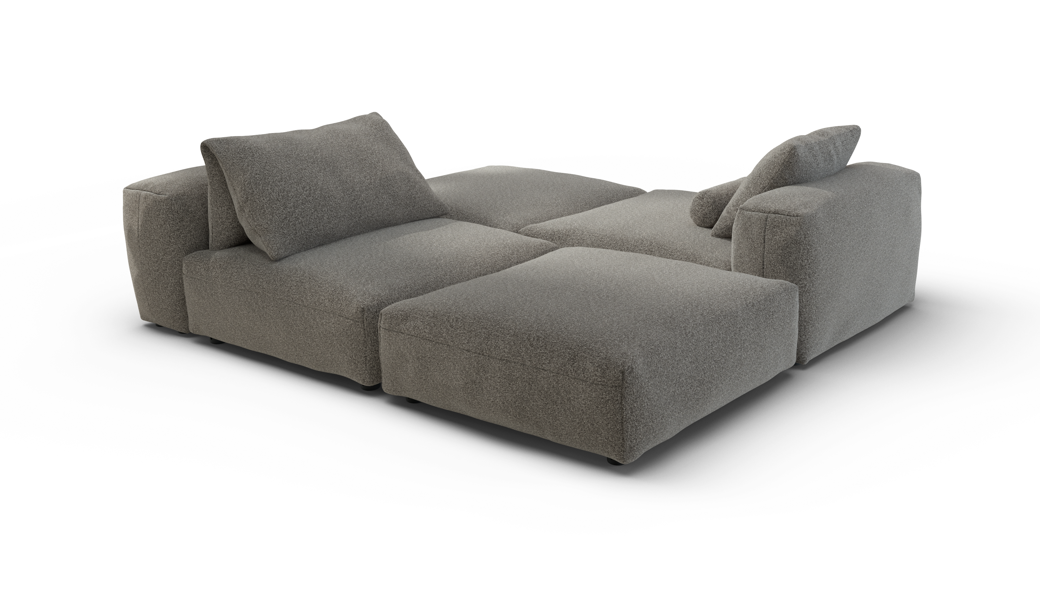vetsak Set 08 Daybed divano modulare 6 posti platino