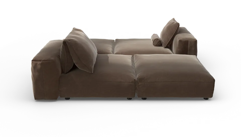 vetsak Sofa Set 08 Daybed divano 6 posti espresso