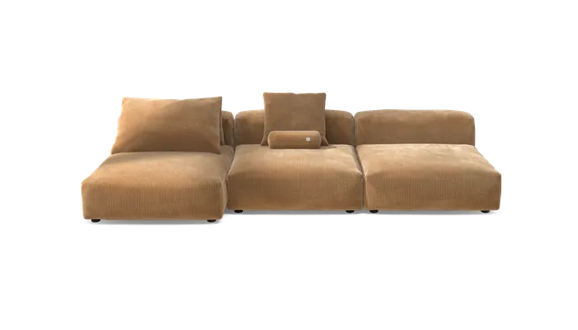 vetsak Sofa Set 04 divano modulare cammello cord 315x136