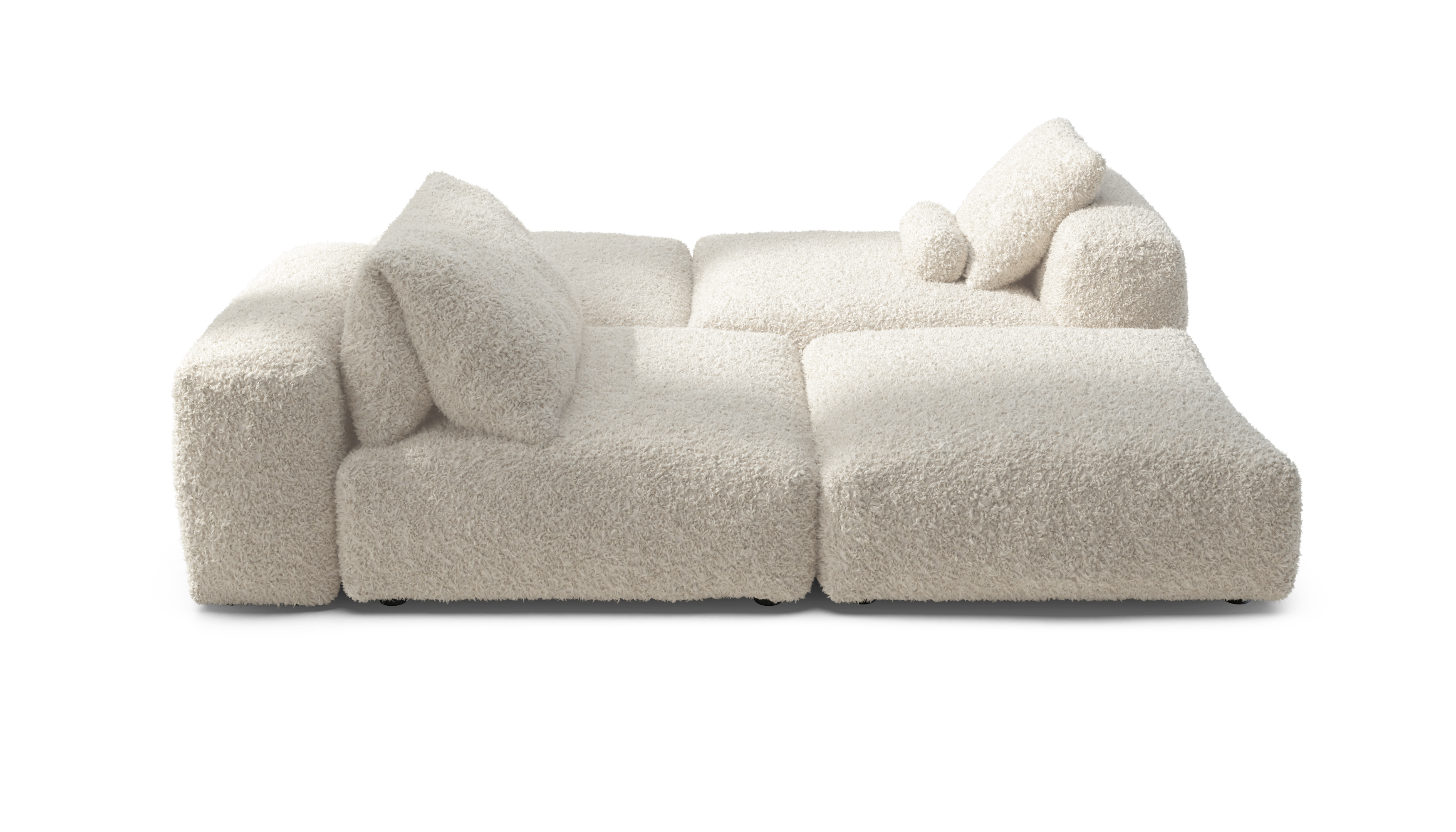 vetsak Sofa Set 08 Daybed divano modulare crema 210x241