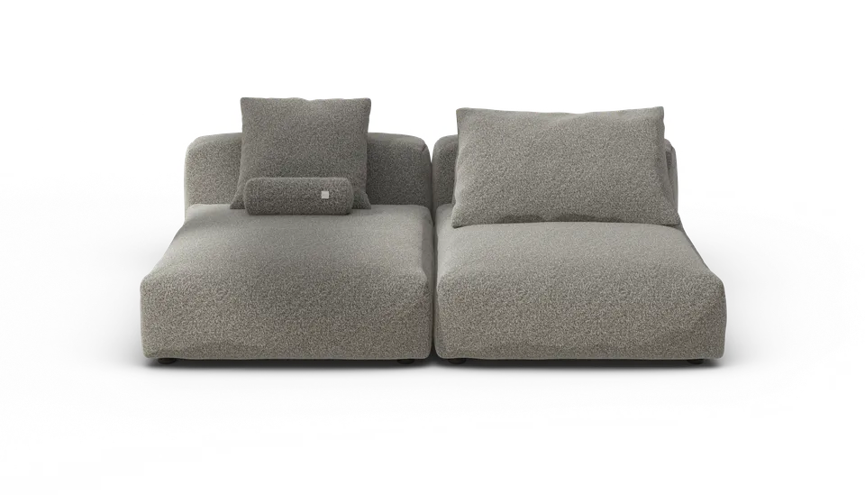 vetsak Sofa Set 01 XL divano modulare platino 210x136 seduta profonda