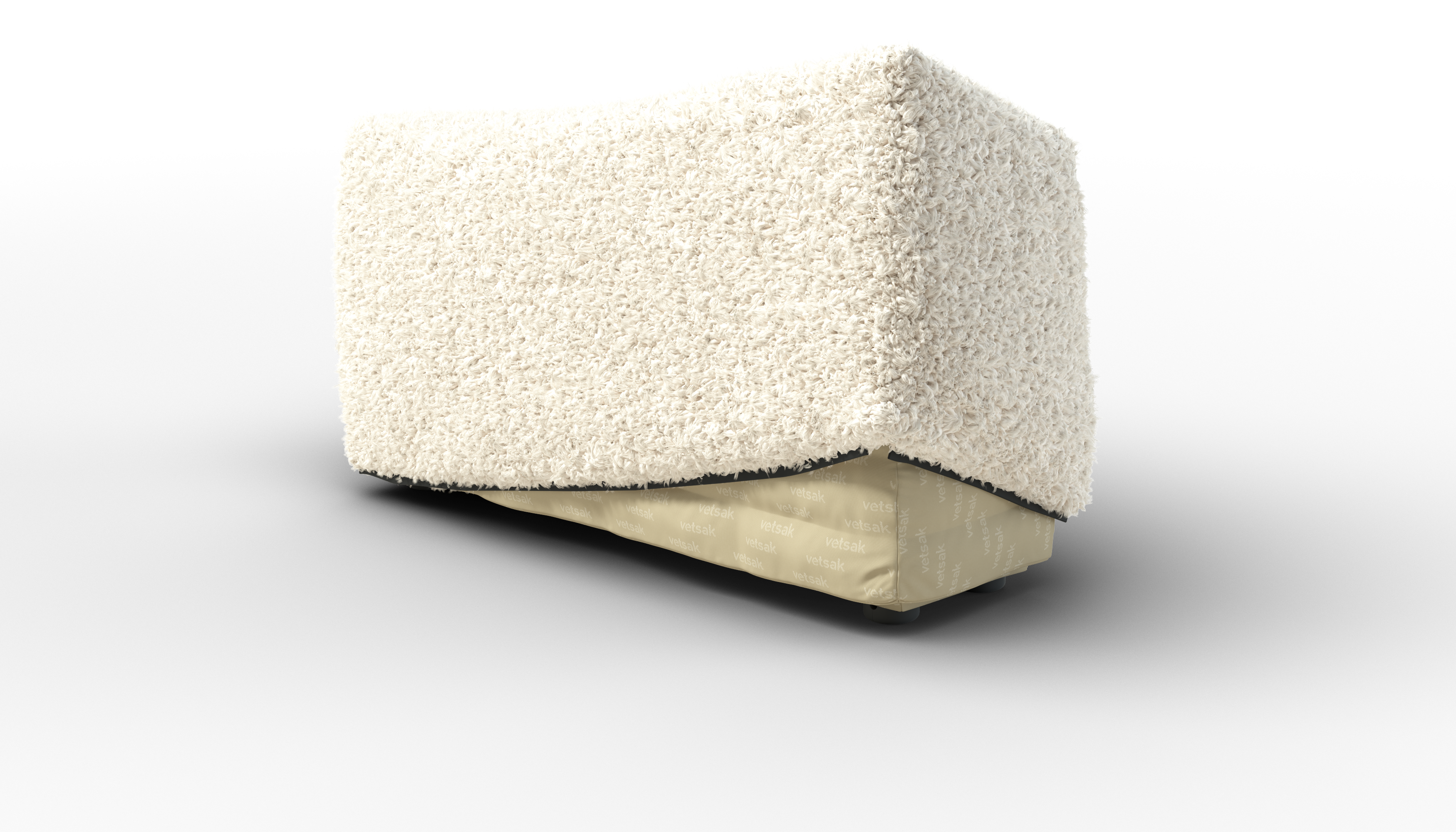 vetsak Cover Sofa Side Large fodera 105x31 crema