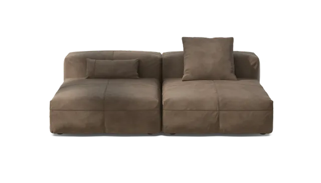 vetsak Sofa Set 01 Large divano pelle cacao 4 posti