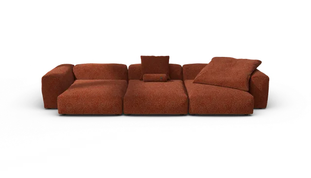 vetsak Sofa Set 05 divano nub siena angolare 5 posti