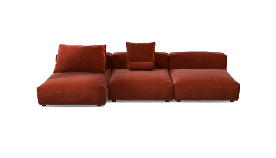 vetsak Sofa Set 04 divano modulare zafferano 315x136