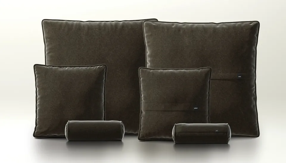 vetsak Pillow Set 3 set 3 cuscini antracite suave