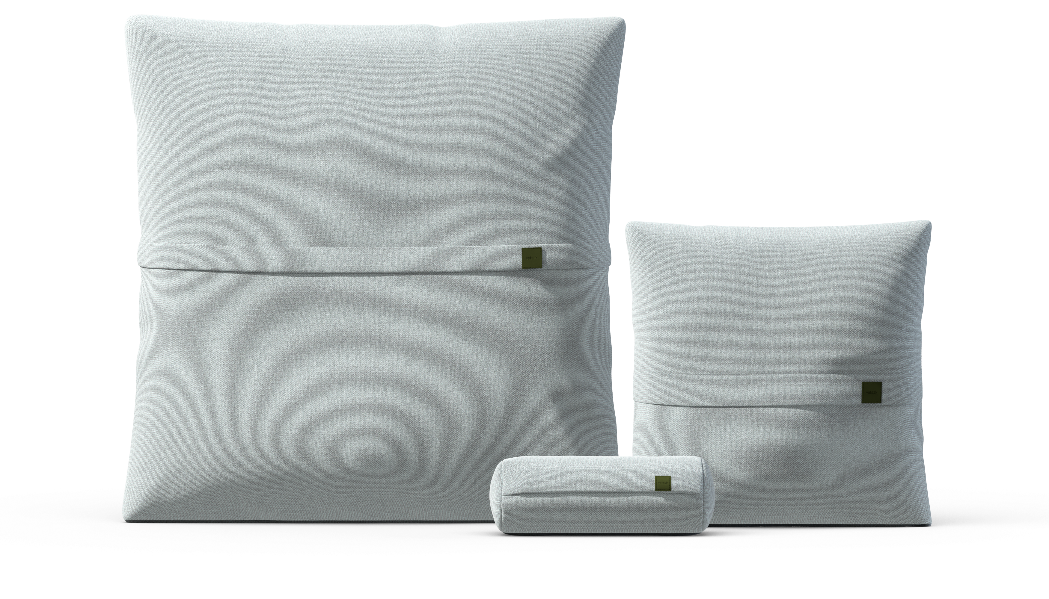 vetsak Pillow Set 2 set cuscini piqué turchese