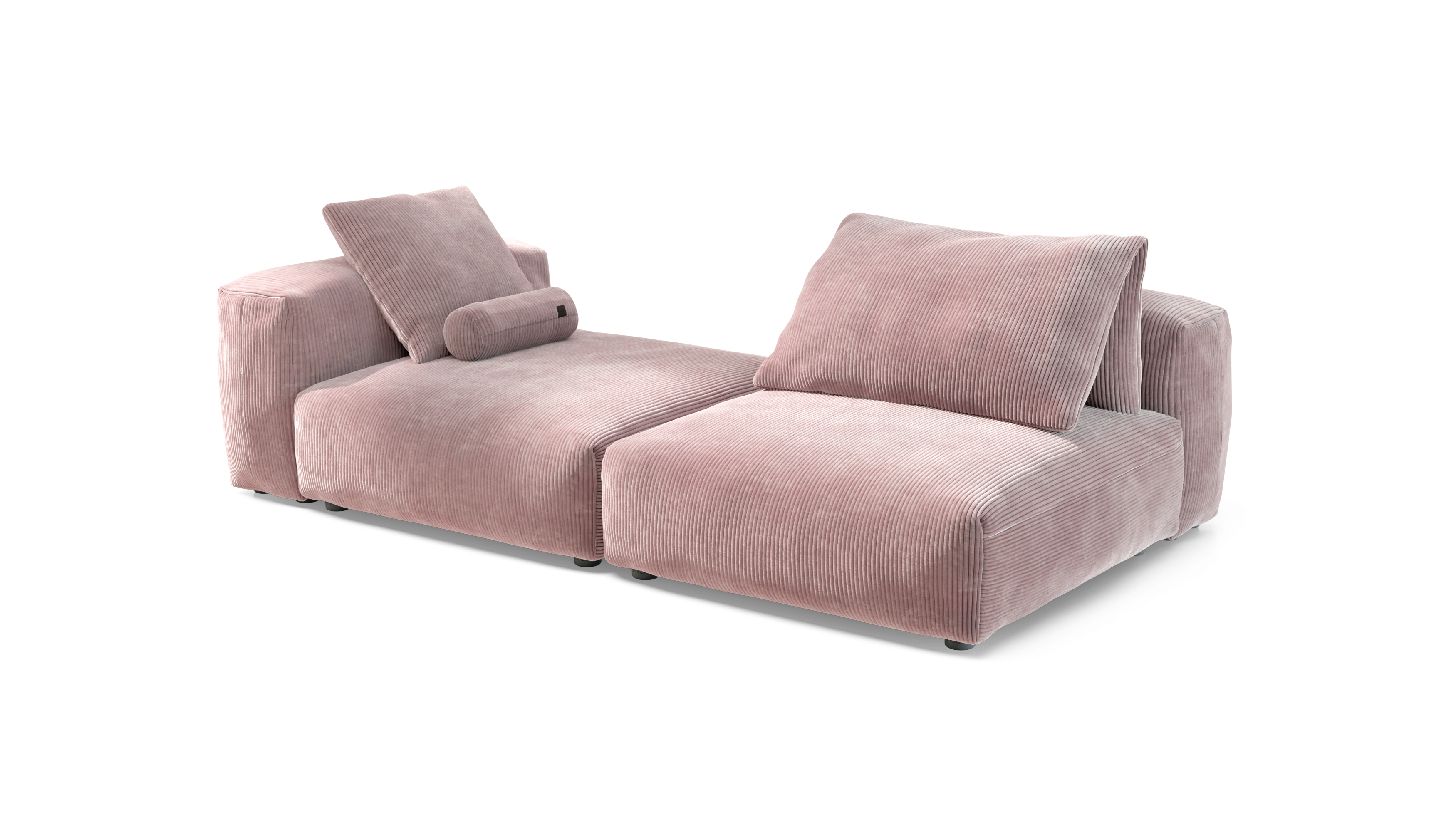 vetsak Sofa Set 01 XLarge divano 4 posti velluto rosa