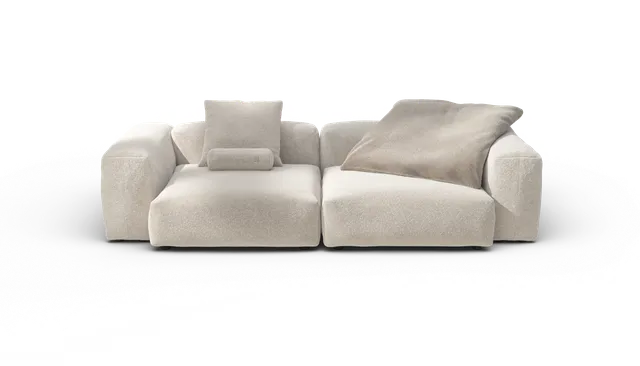 vetsak Sofa Set 02 Large divano modulare crema nub 272x115
