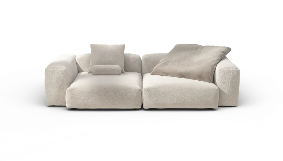 vetsak Sofa Set 02 Large divano modulare crema nub 272x115