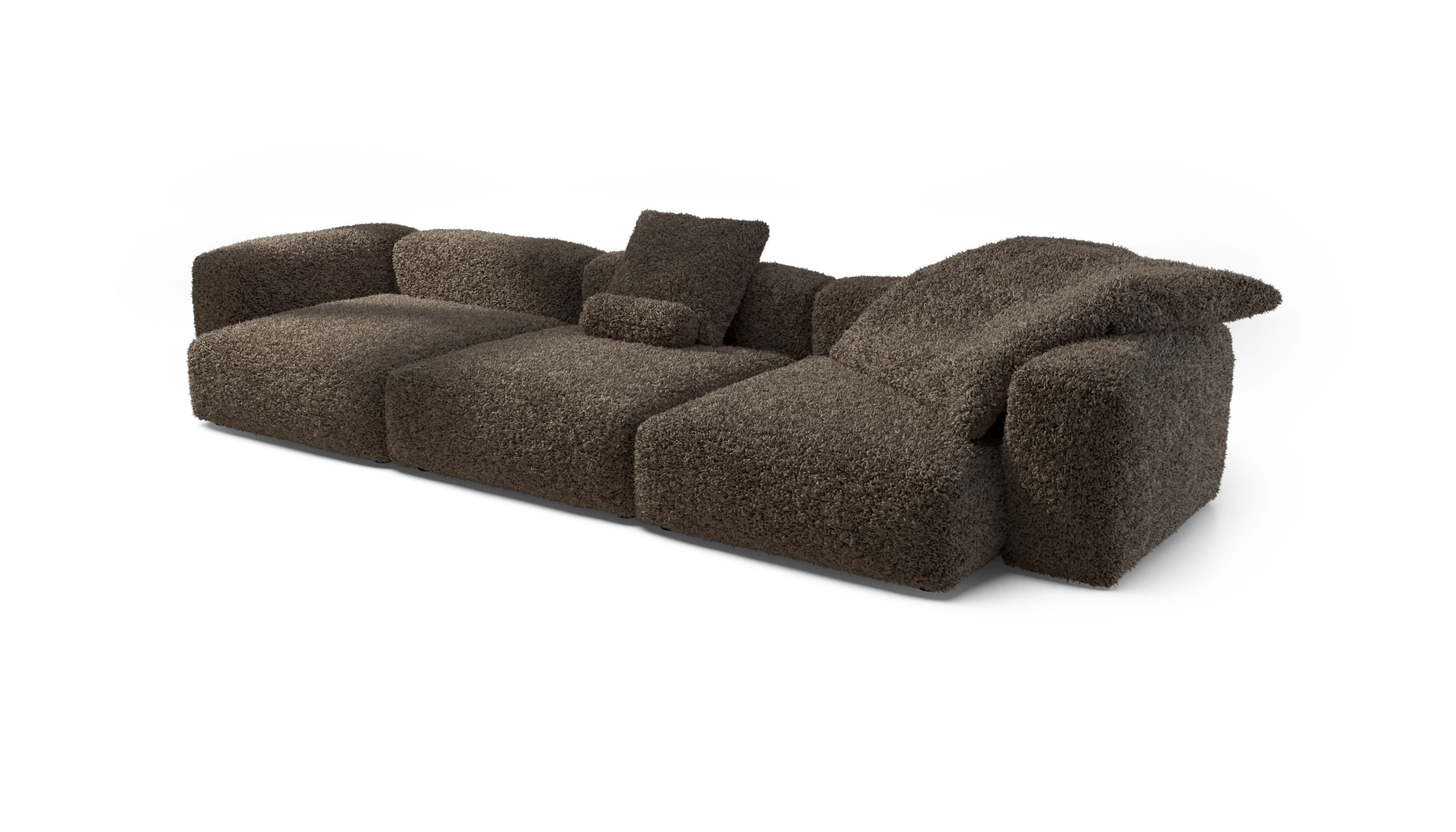vetsak Sofa Set 05 divano modulare Cacao 5 posti